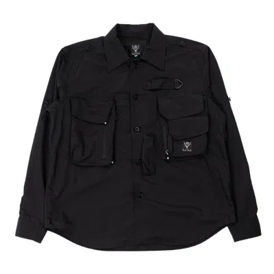 South2 West8 Tenkara Trout Shirt In Black In Nero