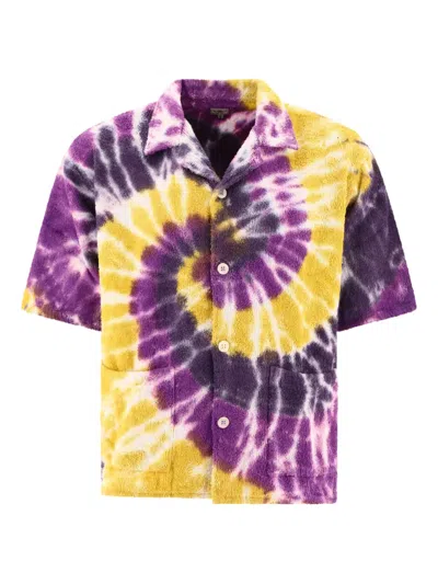 SOUTH2 WEST8 TIE-DYE SWIRL SHIRT