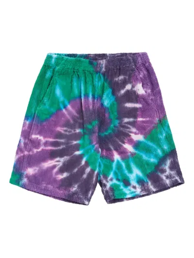 South2 West8 Tie-dye Terry-cloth Shorts In Multi