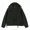 South2 West8 Utilitarian Black Jacket With Detachable Hood In Black