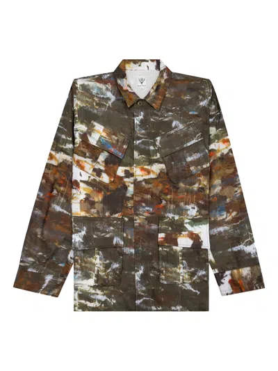 South2 West8 X Ben Miller Jungle Fatigue Jacket In Multi