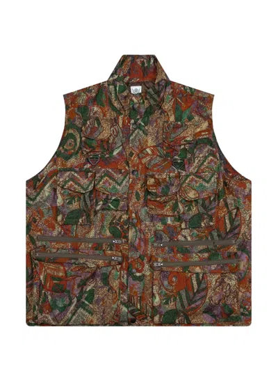 South2 West8 Zipped Multi-pocket Padding Vest