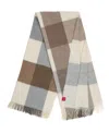 Southampton Home Merino Wool Color Block Throw, 55" X 72" In Brown