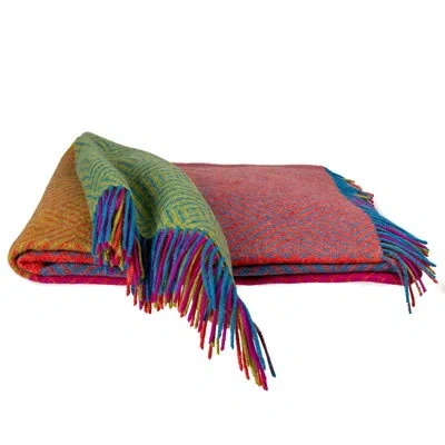 Southampton Home Merino Wool Geometric Block Throw (brilliant)