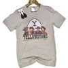 Southern Attitude Women's Yellowstone Junkie Tee In Light Grey In Grey