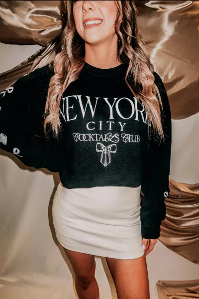 Southern Bliss New York City Sweatshirt In Black