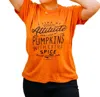 Southern Bliss Pumpkin Attitude Tee In Orange In Orange