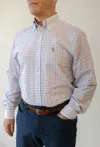 Southern Casanova Beach Ball Check Button Down In Multi