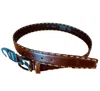 Southern Casanova Men's Russet Leather Belt In Mahogany In Multi