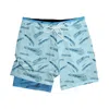 Southern Casanova Men's Topo Trolling Lures Swim Trunks In Blue