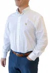 Southern Casanova Turtleshell Check Button Down In White