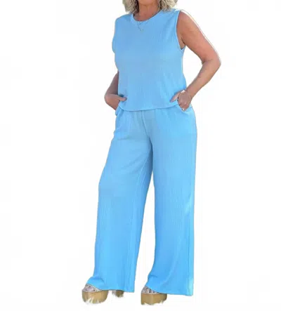 Southern Grace Brittany Set Pant In Blue