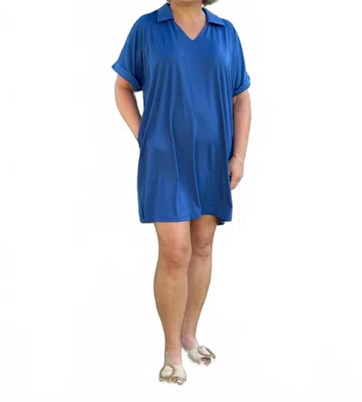 Southern Grace Cara Dress In Navy In Blue