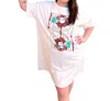 SOUTHERN GRACE COSMIC COWGIRL ON TEE IN WHITE