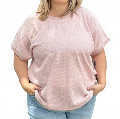 Southern Grace Gemma Short Sleeve Top In Pink