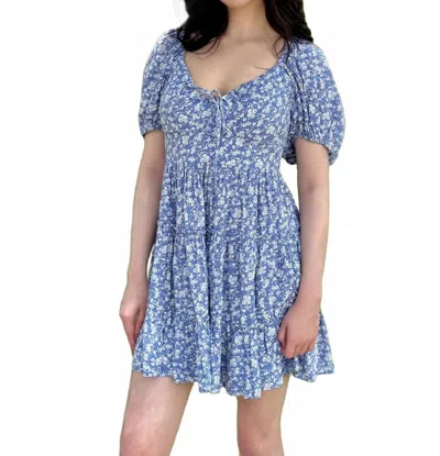Southern Grace Girl Next Door Mini Dress In Blue