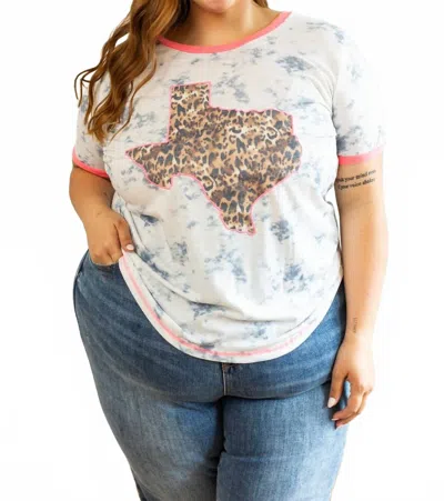 Southern Grace Leopard Texas Top - Plus In White