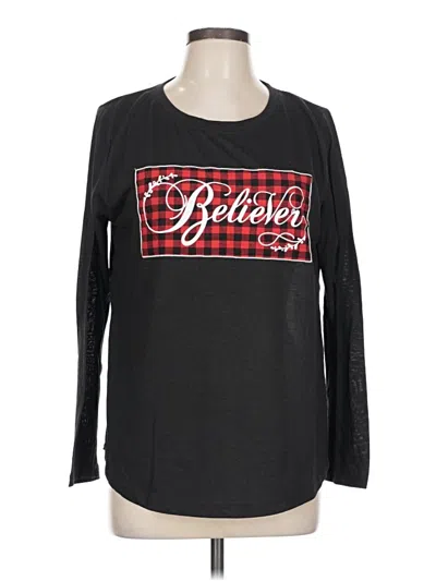 Pre-owned Southern Grace Long Sleeve T-shirt In Black