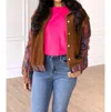 Southern Grace Sherpa Jacket In Brown In Brown