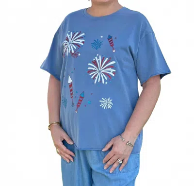 Southern Grace Show Graphic Tee In Blue