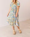 Southern Grace The Elizabeth Midi Dress In Abstract In Multi