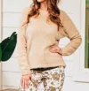 SOUTHERN GRACE UTMOST COMFORT LONG SLEEVE SWEATER IN TAN