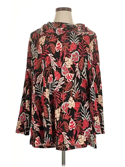 Pre-owned Southern Lady 3/4 Sleeve Blouse In Red