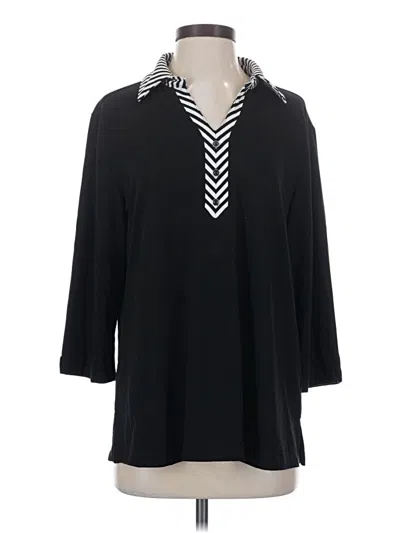 Pre-owned Southern Lady 3/4 Sleeve T-shirt In Black