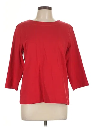 Pre-owned Southern Lady 3/4 Sleeve T-shirt In Red