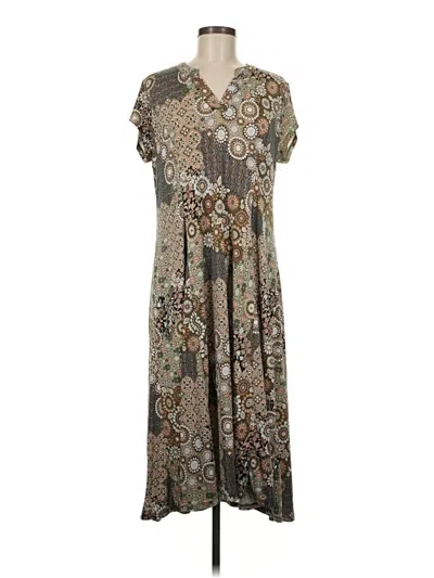 Pre-owned Southern Lady Casual Dress In Brown