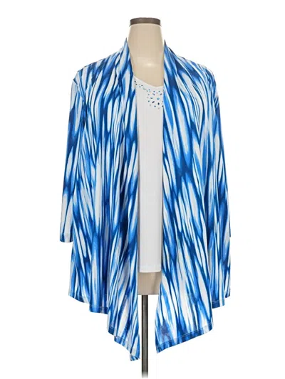 Pre-owned Southern Lady Kimono In Blue