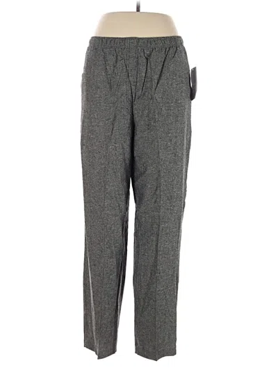 Pre-owned Southern Lady Linen Pants In Gray