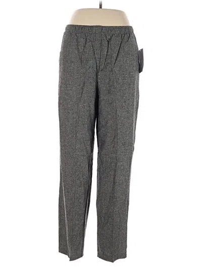 Pre-owned Southern Lady Linen Pants In Gray