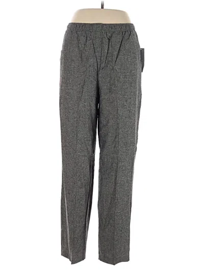 Pre-owned Southern Lady Linen Pants In Gray