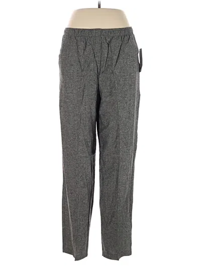 Pre-owned Southern Lady Linen Pants In Gray