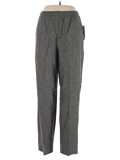 Pre-owned Southern Lady Linen Pants In Gray
