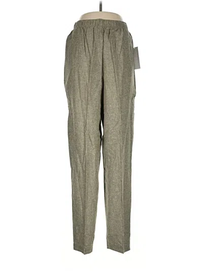 Pre-owned Southern Lady Linen Pants In Gray