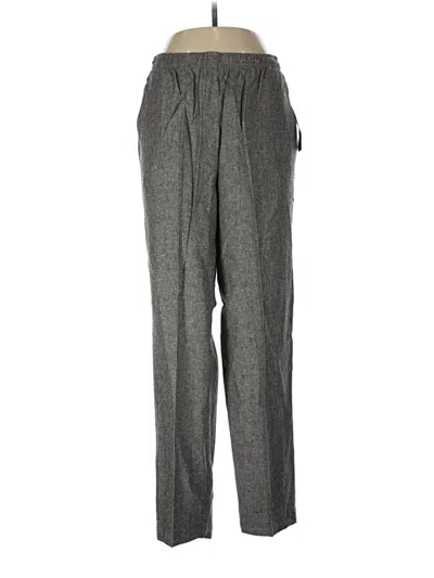 Pre-owned Southern Lady Linen Pants In Gray