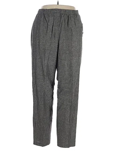 Pre-owned Southern Lady Linen Pants In Gray