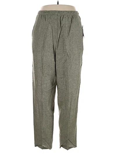 Pre-owned Southern Lady Linen Pants In Gray