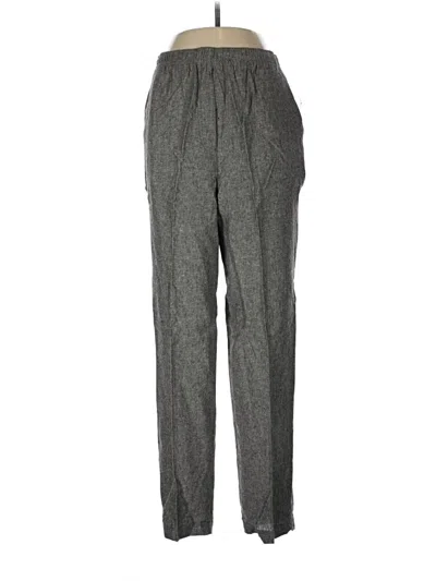 Pre-owned Southern Lady Linen Pants In Gray