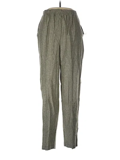 Pre-owned Southern Lady Linen Pants In Gray