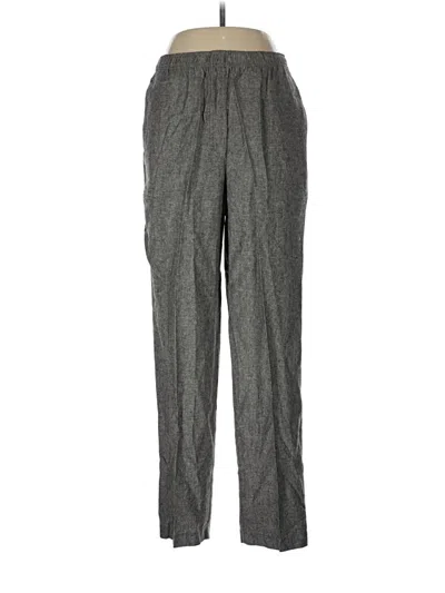 Pre-owned Southern Lady Linen Pants In Gray