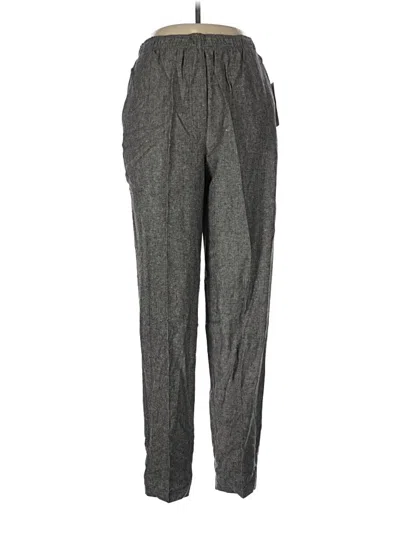 Pre-owned Southern Lady Linen Pants In Gray
