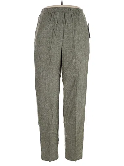 Pre-owned Southern Lady Linen Pants In Gray