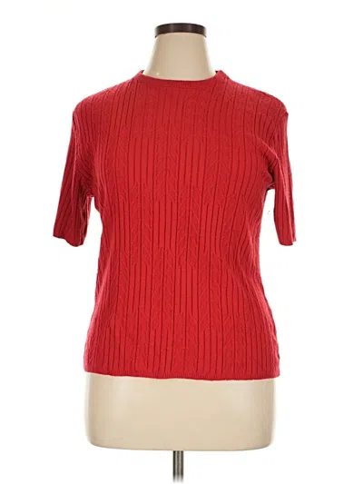 Pre-owned Southern Lady Pullover Sweater In Red