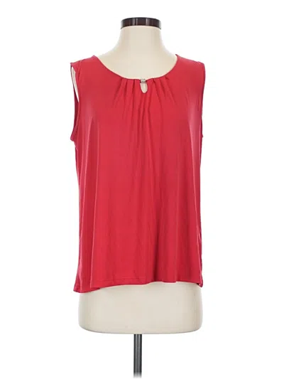 Pre-owned Southern Lady Sleeveless Blouse In Red