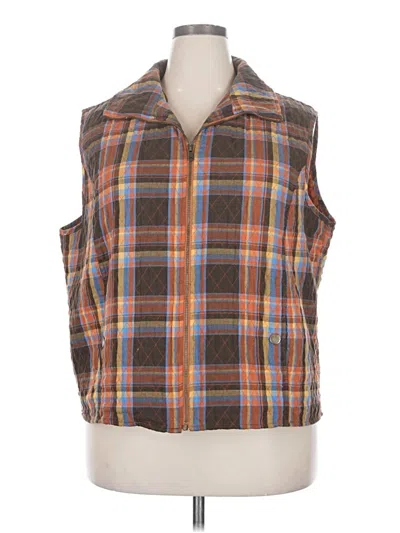 Pre-owned Southern Lady Vest In Brown