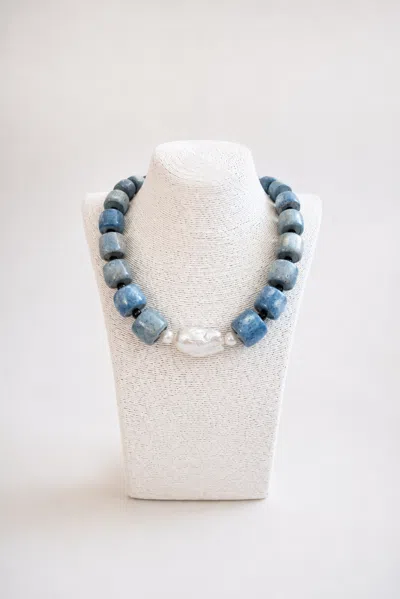Southern Marc Collar Necklace In Blue Jean