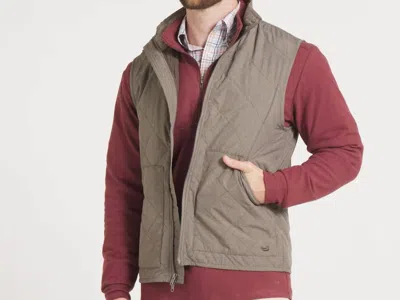 Southern Marsh Bryson Ripstop Quilted Vest In Stone Brown In Multi